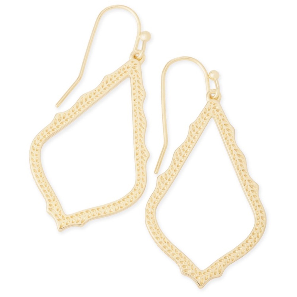 gold kendra scott earrings